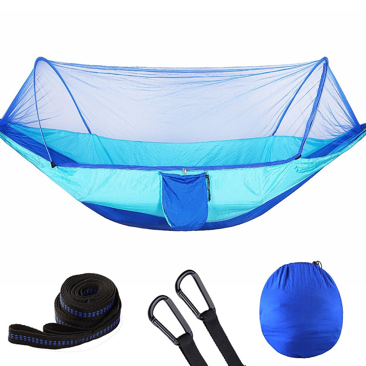 250x120cm Double Person Camping Hammock with Mosquito Net Breathable Folding Sleeping Hanging Swing Bed Outdoor Travel - Matthew Petersen