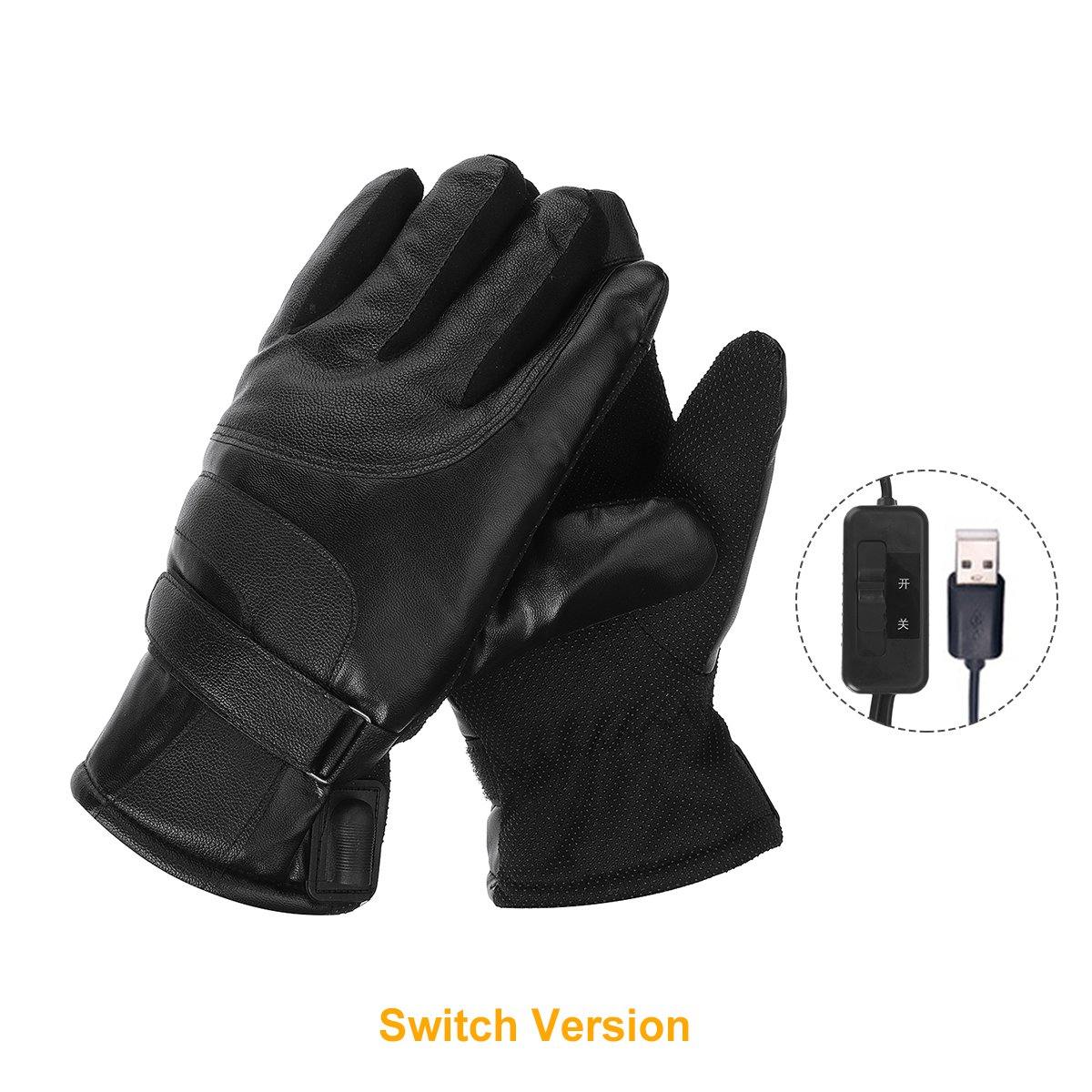 1 Pair Winter Heated Gloves USB Rechargeable Electric Thermal Insulated Gloves for Winter Sports Climbing Cycling - Matthew Petersen