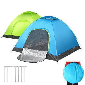 3-4 Person Automatic Family Camping Tent Waterproof Sunshade Canopy Ultralight Instant Awning - Matthew Petersen