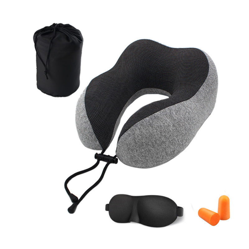 U-shaped Memory Cotton Pillow Magnetic Therapy Pillow Travel Camping Head Neck Support Cushion - Matthew Petersen