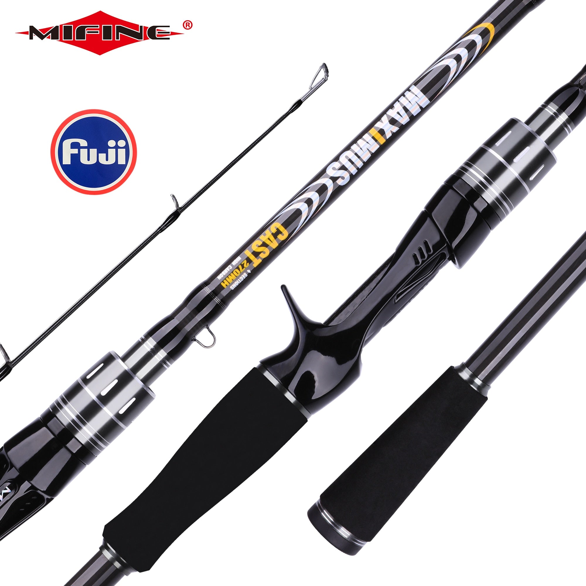 MIFINE MAXIMUS Lure Fishing Rod 1.8m 2.1m 2.4m 2.7m 3.0m30T Carbon Spinning Baitcasting FUJI Guide Travel Lure Rod 3-50g ML/M/MH - Matthew Petersen